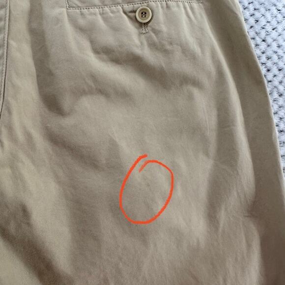 Cos Pants Women 34R Khaki Taper Straight High Rise Side Pocket Flat Front Career - Picture 14 of 16